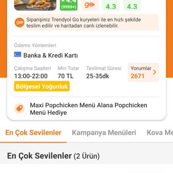 Trendyol Yemek Ve Popeyes Yanıltması