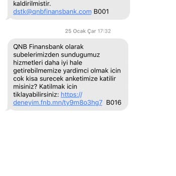 QNB Finansbank Tüm İşlem Kısıtlaması