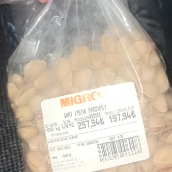 Migros'ta Satılan Siirt Fıstığı