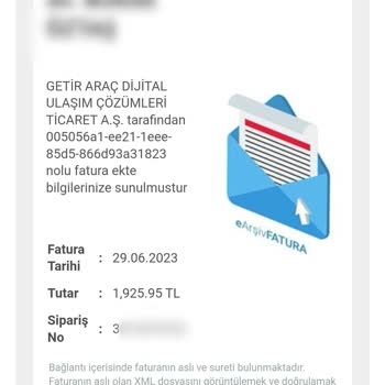 Getir Araç Uygulama Hatası Yüzünden Mağdur Edildim