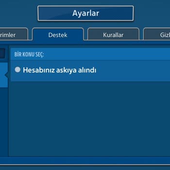 Türkiye Texas Pokerwe Hesabın Askıya Alınması
