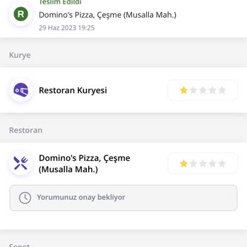 Domino's Pizza Siparişi Getirmedi Ücret İadesi Yapmıyor