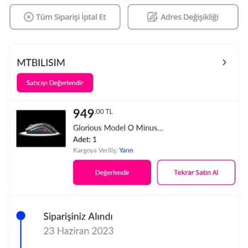 Mt Bilişim, Pazarama'dan Satın Aldığım Ve Onaylanan Ürünü Yollamıyor