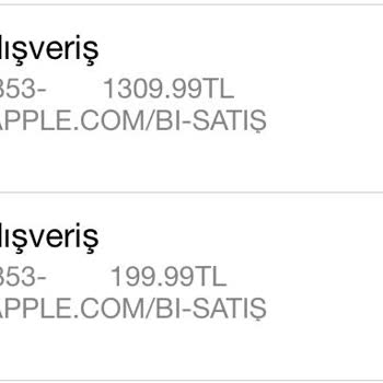 Apple Bir Satış 2 Kez Habersiz Çekim İade Lütfen