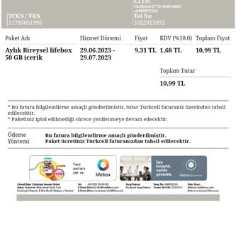 Turkcell Lifebox Üyelik İptali Yapmak İstiyorum