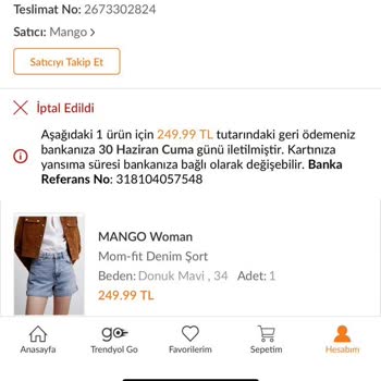 Mango Siparişi Onaylayıp İptal Ediyor!