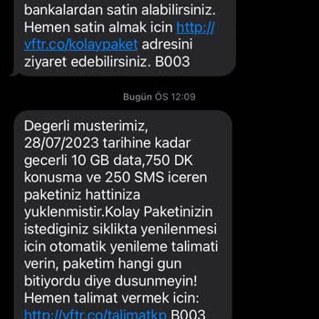 Vodafone İki Kere Para Çekti