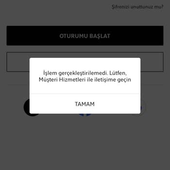 Zara Home Kullanıcı Adı Dondurulmuştur Uyarısı