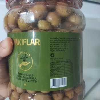 Ayvalık Vakıflar Zeytinlikten Doğal Diye Zeytin Aldım Katkı Maddesi Var