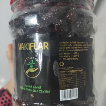 Ayvalık Vakıflar Zeytinlikten Doğal Diye Zeytin Aldım Katkı Maddesi Var