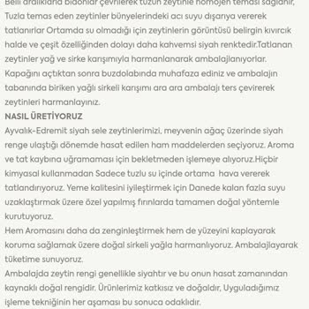 Ayvalık Vakıflar Zeytinlikten Doğal Diye Zeytin Aldım Katkı Maddesi Var