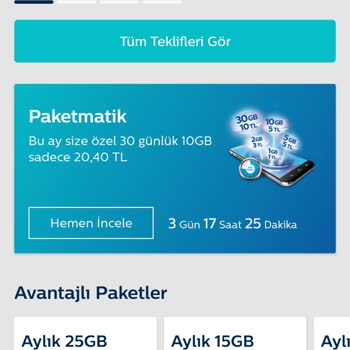 Türk Telekom Kampanyaları Ve Kullanılamayan Paketmatik