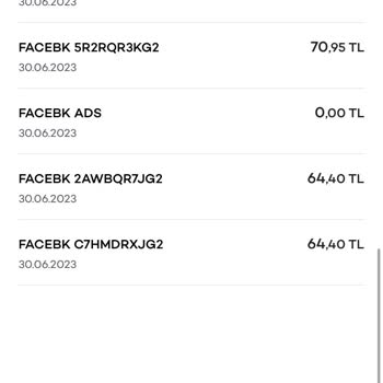 Facebook Kredi Kartından Çekim Yapıyor