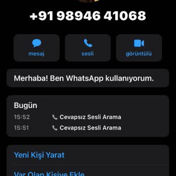 WhatsApp Yurt Dışı Aramaları