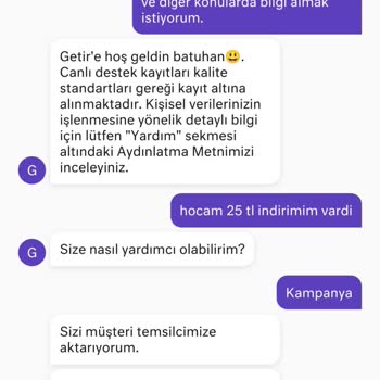 GetirYemek Getir Kampanya Varmış Gibi Davranıp Kampanyasız Para Aldı