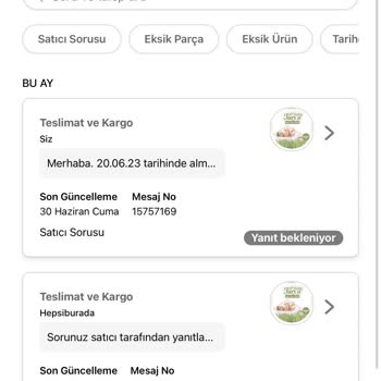 Diriliş Ticaret Eksik Ürün Gönderen Firma