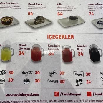 Tavuk Dünyası Menü Ve Servis Arasında Uçurum Fark