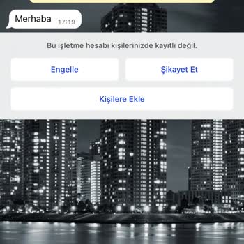 WhatsApp Bilinmeyen Yabancı Numara