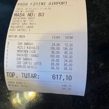 Paşafırını Kötü Hizmet, Fahiş Fiyat