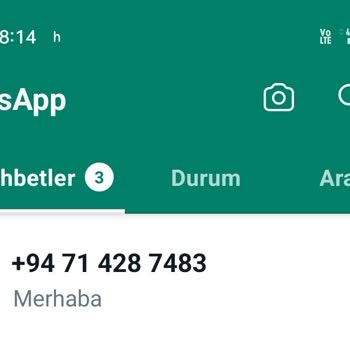 WhatsApp'tan Yabancı Numaraların Araması