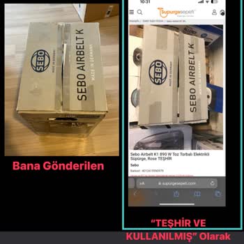 Süpürge Sepeti Hatalı Ve Yanlış Ürün Gönderimi