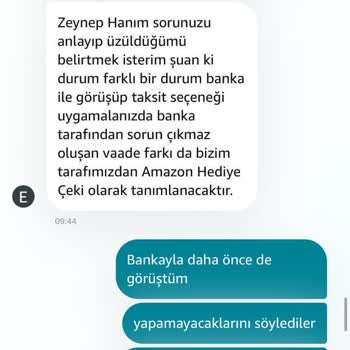 Amazon.com Taksitlendirme Problemi