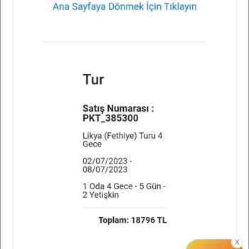 Pronto Tour Ücret İadesi Yapmıyor