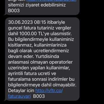 Vodafone Haksız Yurt Dışı Paket Satışı