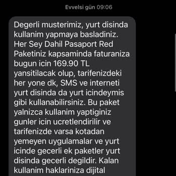 Vodafone Haksız Yurt Dışı Paket Satışı