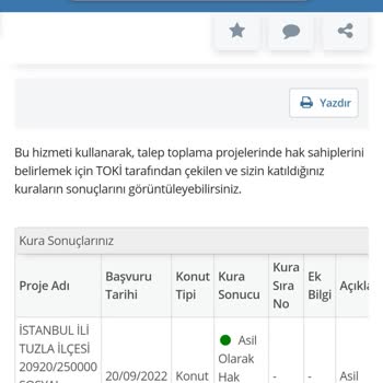 TOKİ Tuzla 250 Bin Konut