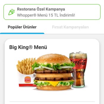 Burger King Tıkla Gelsin Aldatıcı Reklam.