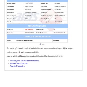 Boyner Teslim Edilmeyen Fakat Teslim Edildi Gösterilen Siparişlerim Hakkında