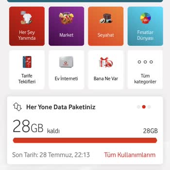 Vodafone Her Ay Eksik GB Yüklüyor