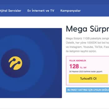 Turkcell Fatura Tutarına Eklenen Vergi
