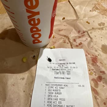 Kızarmış Sinek Popeyes Ta