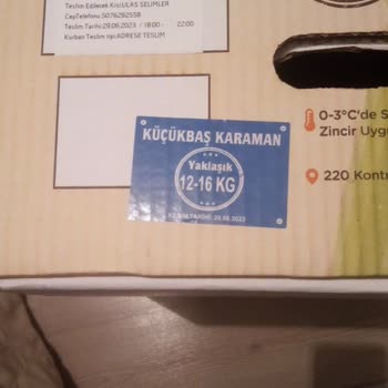 Migros Kurbanlık Yanlış Geldi