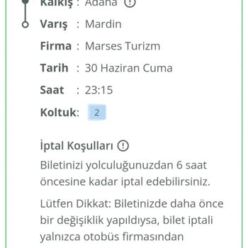 Enuygun.com Aldığım Saatte Otobüs Olmaması