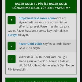 Vodafone Mobil Ödeme Ve Razer Gold