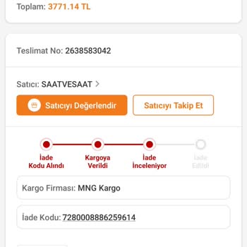 Saat & Saat Para İadesi Yapmıyor