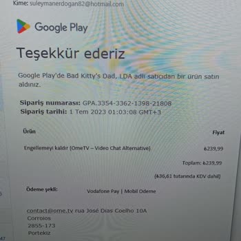 Vodafone Pay Geri Ödeme İadesi.