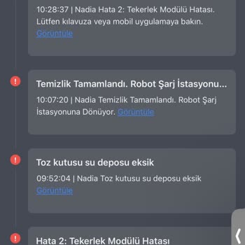 Arçelik Robot Süpürge Tekerlek Hatası