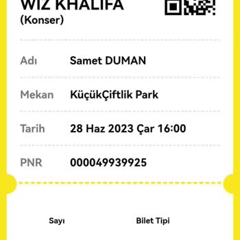 Biletinial.com Wiz Khalifa İptal Geri Ödeme