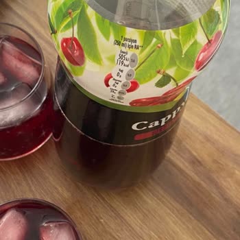 Cappy Vişne Suyu 1lt. Şeffaf Plastik Şişe