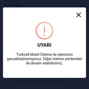 Paycell Hazır Limit Vermiyor.