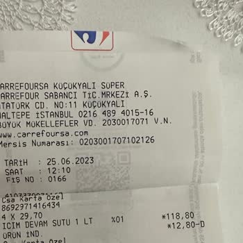 Carrefour SA Bozuk Sütlerin İncelenmesi