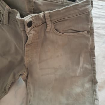 Mavi Kalitesiz Lekesi Çıkmayan Kumaş