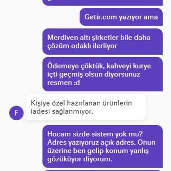 GetirYemek Parama El Koydular
