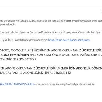 Kitup Kredi Kartımdan Çekilen Fazla Tutar