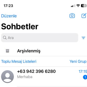 WhatsApp +63 Kodlu Numaradan Gelen Mesaj