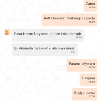 Trendyol Yemek Pasta Siparişi İptal Edildi, Param İade Edilmedi
